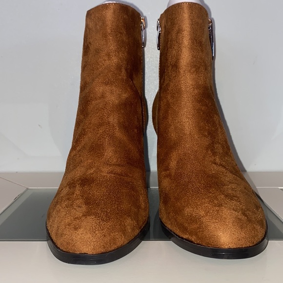 Nine West Neva2 Women's Ankle Boots Brown Faux Suede-Women’s Size 8.5-NWOB - Picture 3 of 11